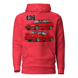 E36 Kupee Punane Unisex Pusa