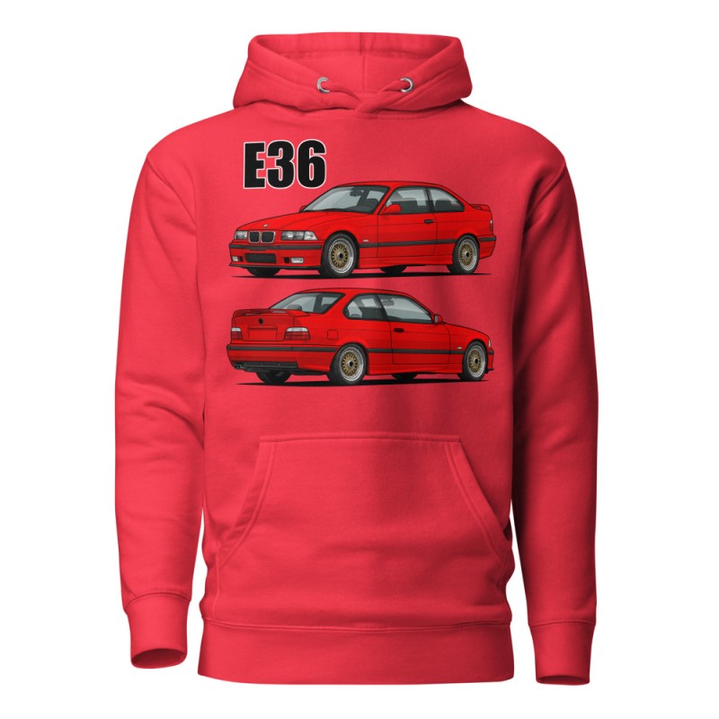 E36 Kupee Punane Unisex Pusa