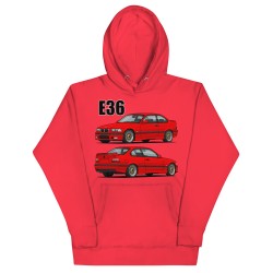 E36 Kupee Punane Unisex Pusa