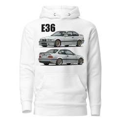E36 Kupee Valge Unisex Pusa