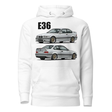 E36 Kupee Valge Unisex Pusa