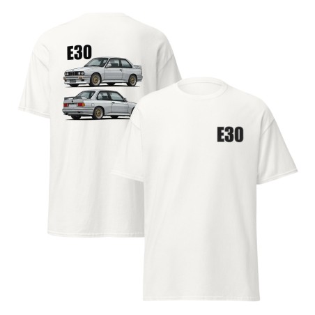 E30 Kupee Valge Unisex T-särk