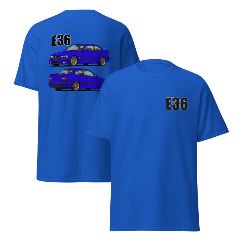 E36 Kupee Sinine Unisex T-Särk
