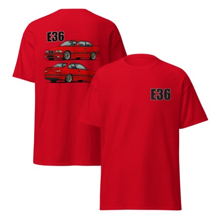 E36 Kupee Punane Unisex T-Särk