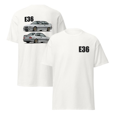 E36 Kupee Valge Unisex T-Särk