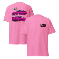 E36 Kupee Roosa Unisex T-Särk