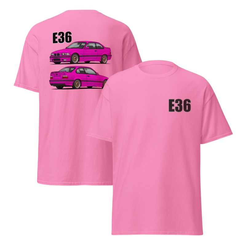E36 Kupee Roosa Unisex T-Särk