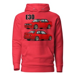 E30 Kupee Punane Unisex Pusa
